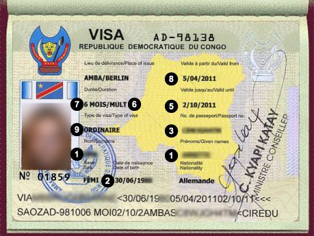 Congo tourist Visa